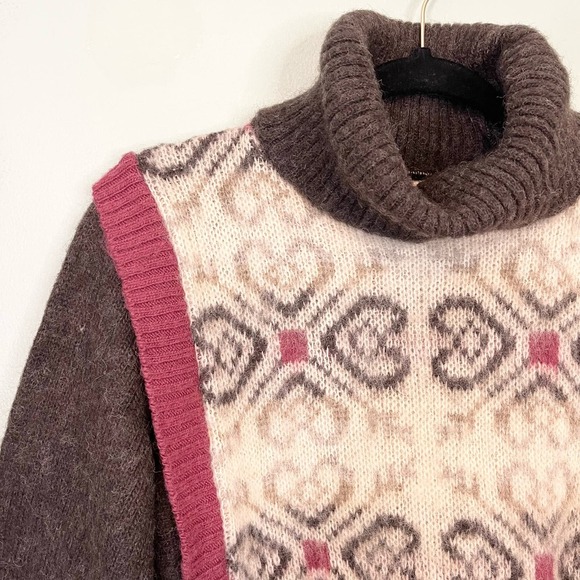 Vintage Alafoss Women's Icewool Iceland Knit Turtle Neck Pullover Sweater Medium - Picture 2 of 9